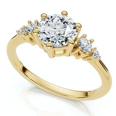 Pompeii3 1Ct Paraiba Diamond Engagement Ring 14k Gold or Platinum Lab Created