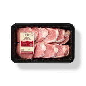 Boneless Center Cut Pork Loin Chops Family Pack - price per lb - Good & Gather™ - 1 of 3