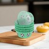 Unique Bargains Soccer Ball Print Disposable Baking Cups Greaseproof Paper Green Black White 1.97"x1.18" 100 Pcs - 2 of 4
