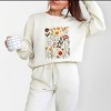 Simply Sage Market Vintage Pressed Flowers Lightweight Garment Dyed Sweatshirt - 2 of 4