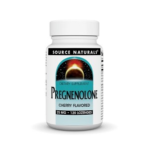 Pregnenolone Cherry 25mg by Source Naturals, Inc.  -  120 Lozenge - 1 of 3