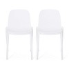 Set of 2 Ivy Dining Chair, White-Christopher Knight Home - 3 of 4