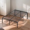 ChicFurnit Mattress Bases Metal Platform Bed Frame Modern Heavy Duty Steel Support Design for Bedroom Comfort, Black, 79.5"*59.6"*14" - 2 of 4