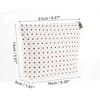 Unique Bargains Women Polka Dots Cosmetic Bag White Khaki 1 Pc - 2 of 3