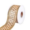 2.5" Dupioni Beaded Ribbon Gold - National Tree Company - 4 of 4