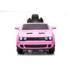 Best Ride on Cars Dodge Challenger 12V - Pink - 2 of 4