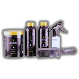 Salerm Kaps Filler Smoothing Therapy Professional Kit (5 PC) - Achieve Smooth, Volume-Controlled Hair | Shampoo, Liss Serum, Mask, Comb & Spray Bottle - 1 of 2
