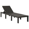 vidaXL Patio Lounge Chair Outdoor Sunbed Backyard Sunlounger for Poolside - Anthracite No Cushion - 2 of 4