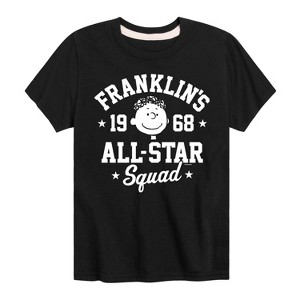 Boys' - Peanuts - Franklins All Star Squad Short Sleeve Graphic T-Shirt - 1 of 4