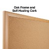 MyOfficeInnovations Standard Cork Bulletin Board Oak Finish Frame 3'W x 2'H 1682316 - 3 of 4