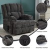 Chenille Dual Motor Power Lift Recliner Chair, 350 LBS Capacity, Infinite Position, Massage & Lumbar Heating, Electric Recliner with Remote Control - 2 of 4