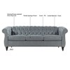 Sapphtopaz Couches for Living Room Sofa Sleeper Sofa with Rolled Arm and Tufted Backrest Sofa Bed Cloud Couch for Bedroom,Black - 2 of 4