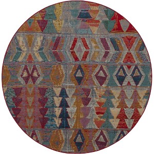 Unique Loom    Outdoor Modern Tamarindo Area Rug - 1 of 4