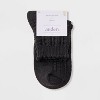 Women's Scalloped Edge Pointelle Super Soft Short Crew Boot Socks - Auden™ 4-10 - 2 of 3