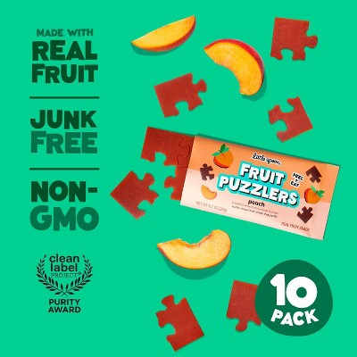 Little Spoon Kids' Fruit Puzzlers Peach Fruit Snacks Made with Real Fruit - 7.05 oz/10ct