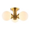 Elenna 3 Light 18" Flush Mount - FLU4077 - Gold - Safavieh - 2 of 4
