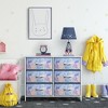 Sorbus 6 Drawers Dresser- Storage Unit with Steel Frame, Wood Top, Fabric Bins - for Bedroom, Closet, Office and more - 2 of 4