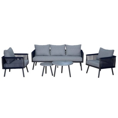 Spring Valley 5pc Set - Blue - Courtyard Casual