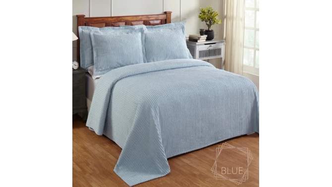 Jullian Collection 100% Cotton Tufted Unique Luxurious Bold Stripes Design Bedspread Set - Better Trends, 2 of 6, play video