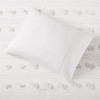 Sapphtopaz Comforter Set Bedding Set Solid Color Clip Jacquard Pompom Reversible Quilt Set - 4 of 4