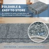 Modern Washable Area Rug, Scalloped Throw Carpet with Non Slip Backing, Low Pile Stain Resistant Floor Carpet for Living Room - 3 of 4