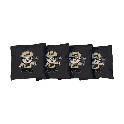 NCAA Purdue Boilermakers Corn-Filled Tokyodachi Cornhole Bags Black - 4pk