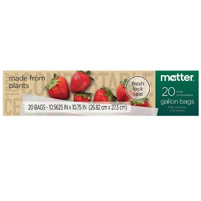 Matter 100% Compostable Gallon Bags - 20ct