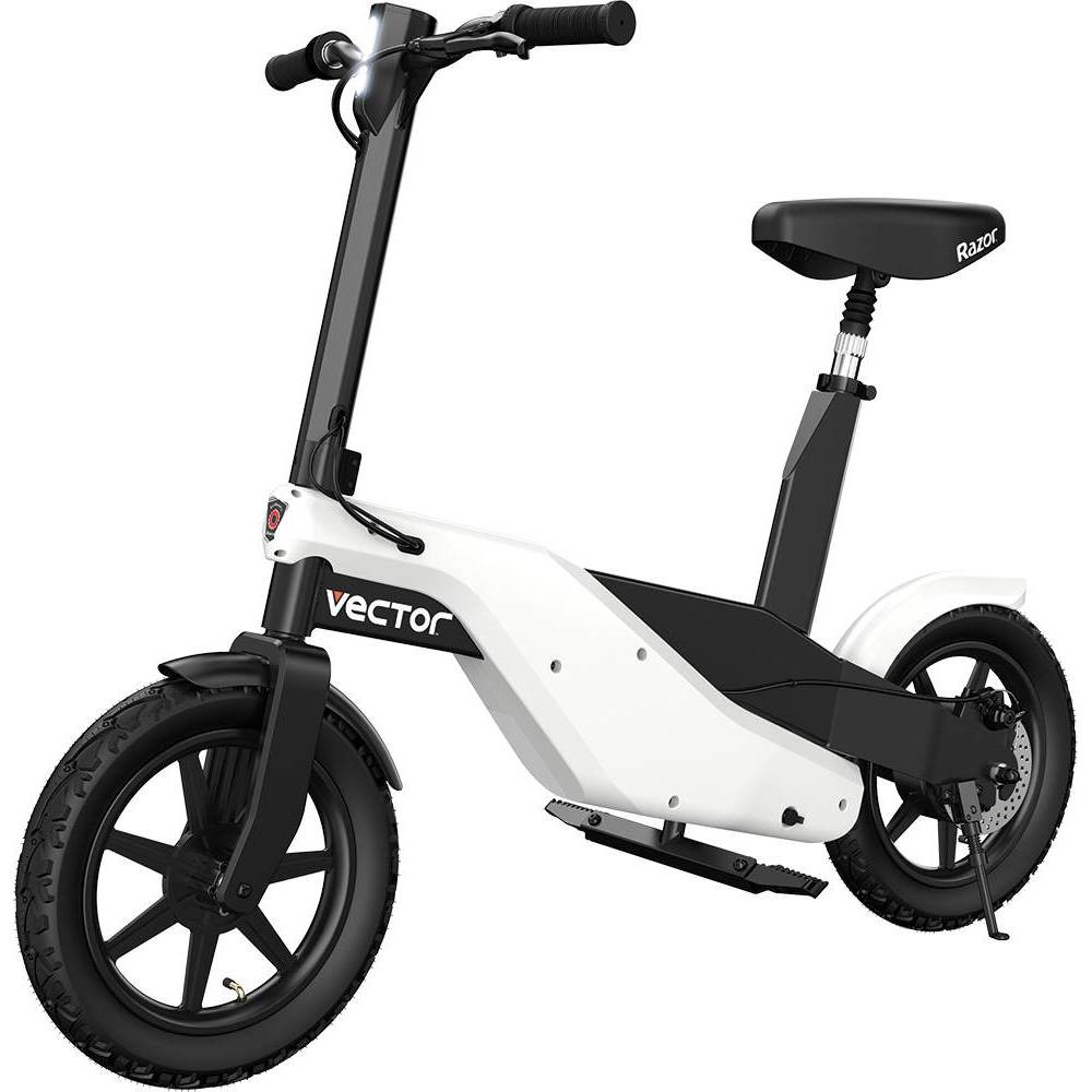 Photos - Scooter Razor Vector Step Over Electric  - White 