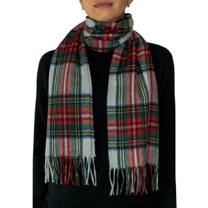 Lona Scott Pure Cashmere Tartan Scarf - 1 of 1