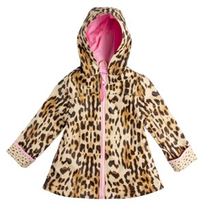 Stephen Joseph Gifts Girls Raincoats Leopard Brown 2T - 1 of 4
