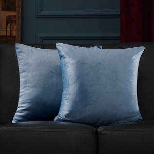 Deconovo Velvet Throw Pillow Covers, 2-Pack – Cover Only, Soft Feel - 1 of 4