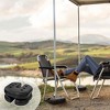 Elevon 4 Pack Canopy Weights to Secure Outdoor Tents, Canopies, Umbrellas, Black - 2 of 4