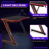 BestMassage 35/47 Inch Gaming Desk Z-Shaped PC Computer Desk with Carbon Fiber Surface Adjustable Leg Pads - 4 of 4