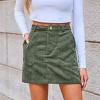 Women's Versatile Green Casual Chic Mini Skirt - Cupshe - 3 of 4