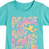 Girls' - Peanuts - Peace & Love Woodstock Fitted Short Sleeve Graphic T-Shirt - 2 of 4