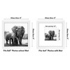 Americanflat Picture Frame in White MDF / Shatter Resistant Glass with Easel Stand for Wall and Tabletop - 8" x 8" - 2 of 4