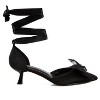 Cadell Bow Detail Satin Sandals Women - 2 of 4