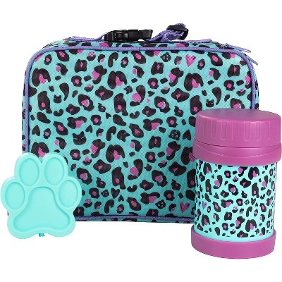 Bentology Kids Lunch Bag Set - w Reusable Hard Ice Pack & Insulated Food Jar for Drinks or Soups - Hot or Cold Food for Hours - Perfect Lunchbox Kit