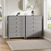 Fluted Dresser 54 Inch Wide, 7-Drawer Wood Dresser for Bedroom, Modern Chest of Drawers, Storage Organizer Cabinet for Living Room, Hallway - 3 of 4