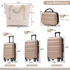 MOEPISY Hardshell ABS Luggage Set - Lightweight & Durable Suitcases with Dual Spinner Wheels, Champagne - 2 of 4