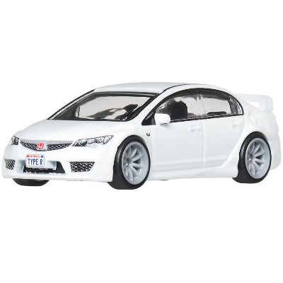 2007 Honda Civic Type R RHD (Right Hand Drive) White "Ronin Run II" Series Diecast Model Cars by Hot Wheels
