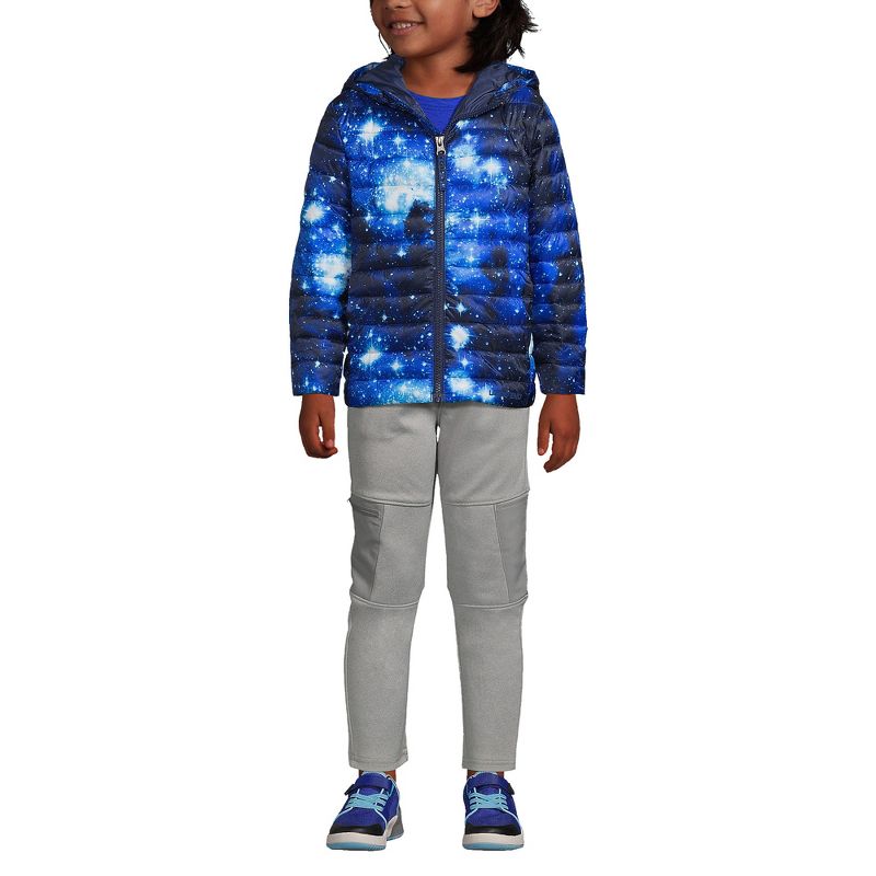 Lands' End Kids ThermoPlume Packable Hooded Jacket, 4 of 7