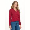 WEST K Women's Tessa Long Sleeve Surplice Knit Top - 2 of 4