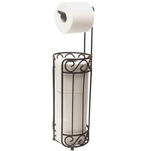 Mdesign Metal Free-standing Toilet Paper Holder - Soft Brass : Target