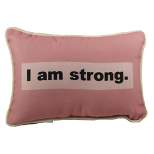 Home Decor 8.5" Strong Affirmations Pillow Breast Cancer Strong  -  Decorative Pillow