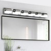 VYNXARIA Chrome Wall Lights, Modern 6-Light Vanity Fixture for Bathroom and Mirror - 2 of 4