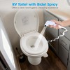 Yescom 20" High Elongated RV Camper Toilet Gravity Flush - 3 of 4