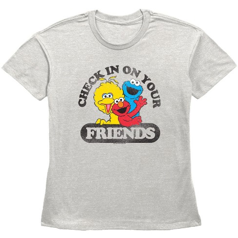 Women's Sesame Street Checking In on Friends T-Shirt - image 1 of 3