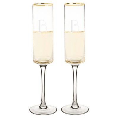 cylinder champagne flutes