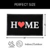 Evideco French Home Goods Welcome Door Mat, Non-Slip 100% Recycled PVC Rug, Two Sizes Available, Indoor/Outdoor Use - 3 of 4